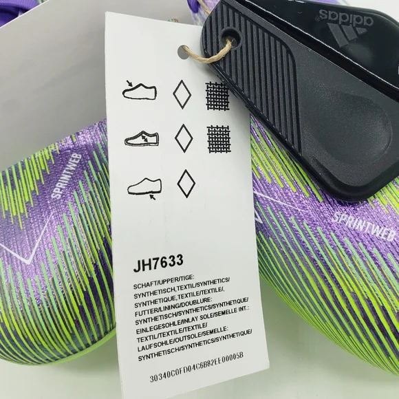$270 Adidas F50 Elite SG Soccer Cleats Purple Green